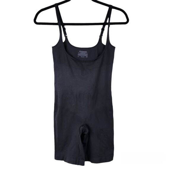 Maidenform Flexes Black Shape wear Stretch Jumpsuit Romper Size L - Picture 1 of 10